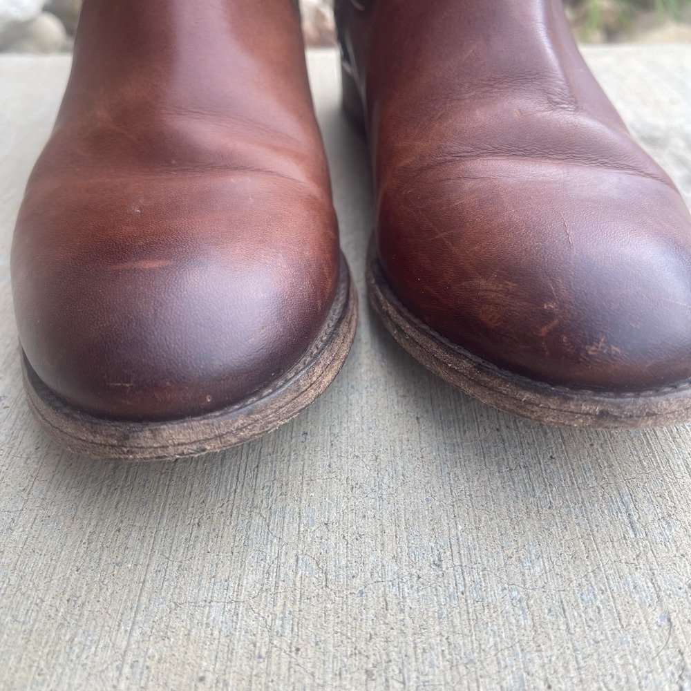 Frye Boots Womens Size 8B Cognac Brown Melissa Chelsea Pull On Leather 3475454 - Picture 3 of 11